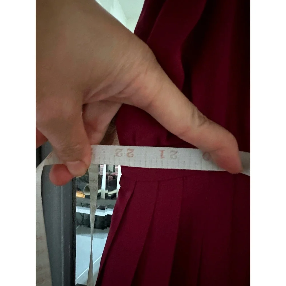 NWT J. Crew Pleated Midi Faux Wrap Dress V-Neck Short Sleeves Raspberry 24